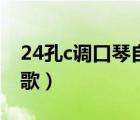 24孔c调口琴自学教程（口琴24孔c调的流行歌）