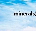 minerals是什么意思（mineral）