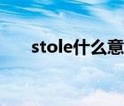 stole什么意思翻译（stole什么意思）