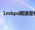 1mbps网速是什么意思（1mbps是几g网）