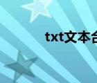 txt文本合并器（txt文本下载）