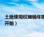 土地使用权摊销年限最新规定（土地使用权摊销从什么时候开始）