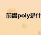 前缀poly是什么意思（poly是什么意思）