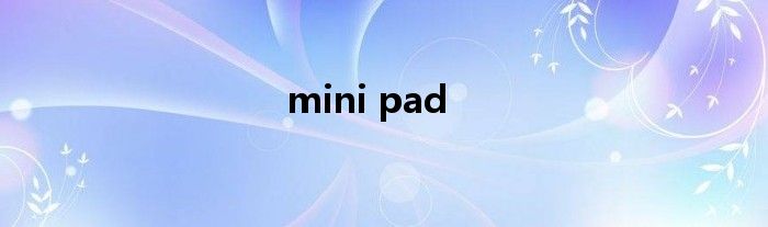 mini pad