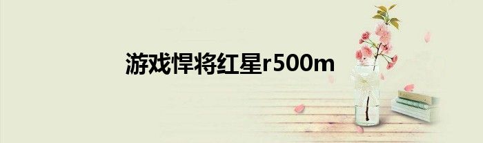 游戏悍将红星r500m