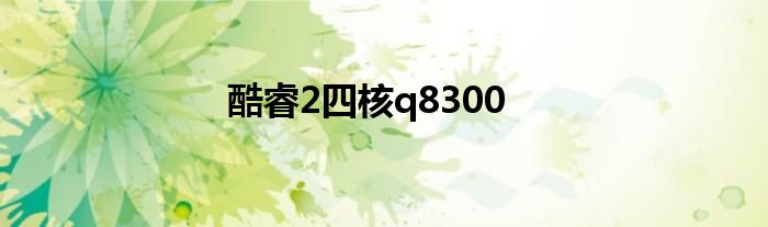 酷睿2四核q8300