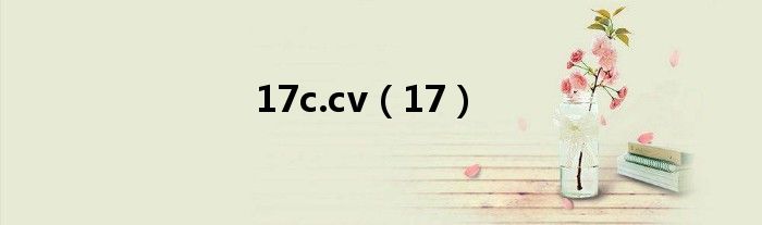 17c.cv（17）