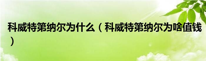 科威特第纳尔为什么（科威特第纳尔为啥值钱）