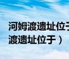 河姆渡遗址位于哪个流域? A:黄河流域（河姆渡遗址位于）