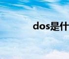 dos是什么意思（dos是什么）