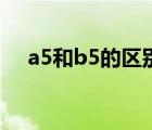 a5和b5的区别对比图（a5和b5的区别）