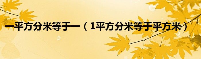 一平方分米等于一（1平方分米等于平方米）