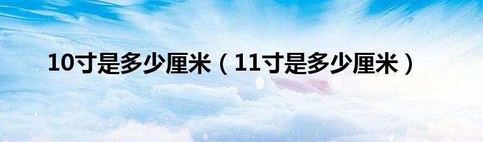 10寸是多少厘米（11寸是多少厘米）