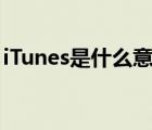 iTunes是什么意思（连接itunes是什么意思）