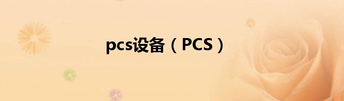 pcs设备（PCS）