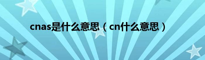 cnas是什么意思（cn什么意思）