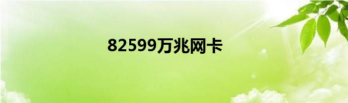 82599万兆网卡