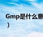 Gmp是什么意思生物化学（gmp是什么意思）