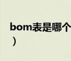 bom表是哪个部门制作（bom表是什么意思）