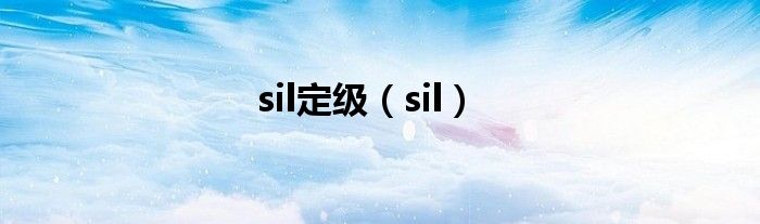 sil定级（sil）