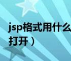 jsp格式用什么app打开（jsp文件用什么软件打开）