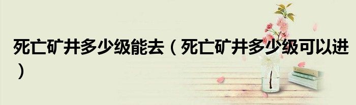 死亡矿井多少级能去（死亡矿井多少级可以进）