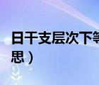 日干支层次下等不好吗（日干支层次是什么意思）