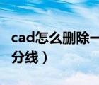 cad怎么删除一部分线条（CAD怎么删除一部分线）