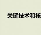 关键技术和核心技术的区别（关键技术）