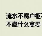 流水不腐户枢不蠹什么意思?（流水不腐户枢不蠹什么意思）