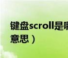 键盘scroll是哪个键怎样解开（scroll是什么意思）