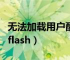 无法加载用户配置文件进不去桌面（无法加载flash）