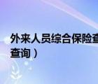 外来人员综合保险查询方法（上海市外来从业人员综合保险查询）