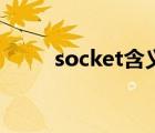 socket含义（socket是什么意思）