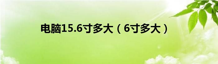 电脑15.6寸多大（6寸多大）