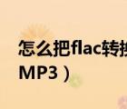 怎么把flac转换为mp3（怎么将FLAC转换成MP3）