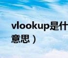 vlookup是什么意思函数（vlookup是什么意思）