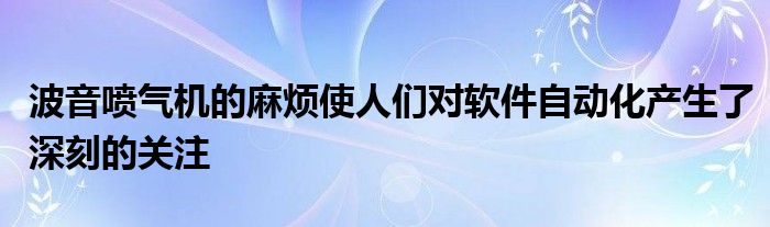 波音喷气机的麻烦使人们对软件自动化产生了深刻的关注