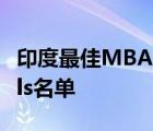 印度最佳MBA学院2019年查看最佳B Schools名单