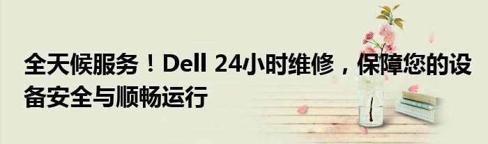 全天候服务！Dell 24小时维修，保障您的设备安全与顺畅运行