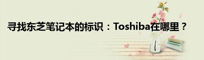 寻找东芝笔记本的标识：Toshiba在哪里？