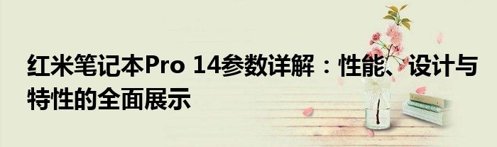 红米笔记本Pro 14参数详解：性能、设计与特性的全面展示