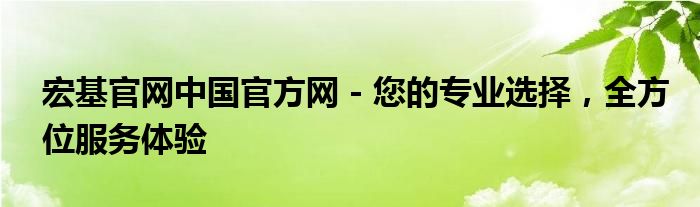 宏基官网中国官方网 - 您的专业选择，全方位服务体验