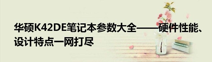 华硕K42DE笔记本参数大全——硬件性能、设计特点一网打尽